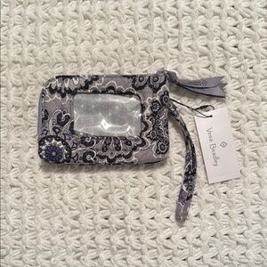 NWT Vera Bradley RFID Double Zip ID Wallet in Tranquil Medallion